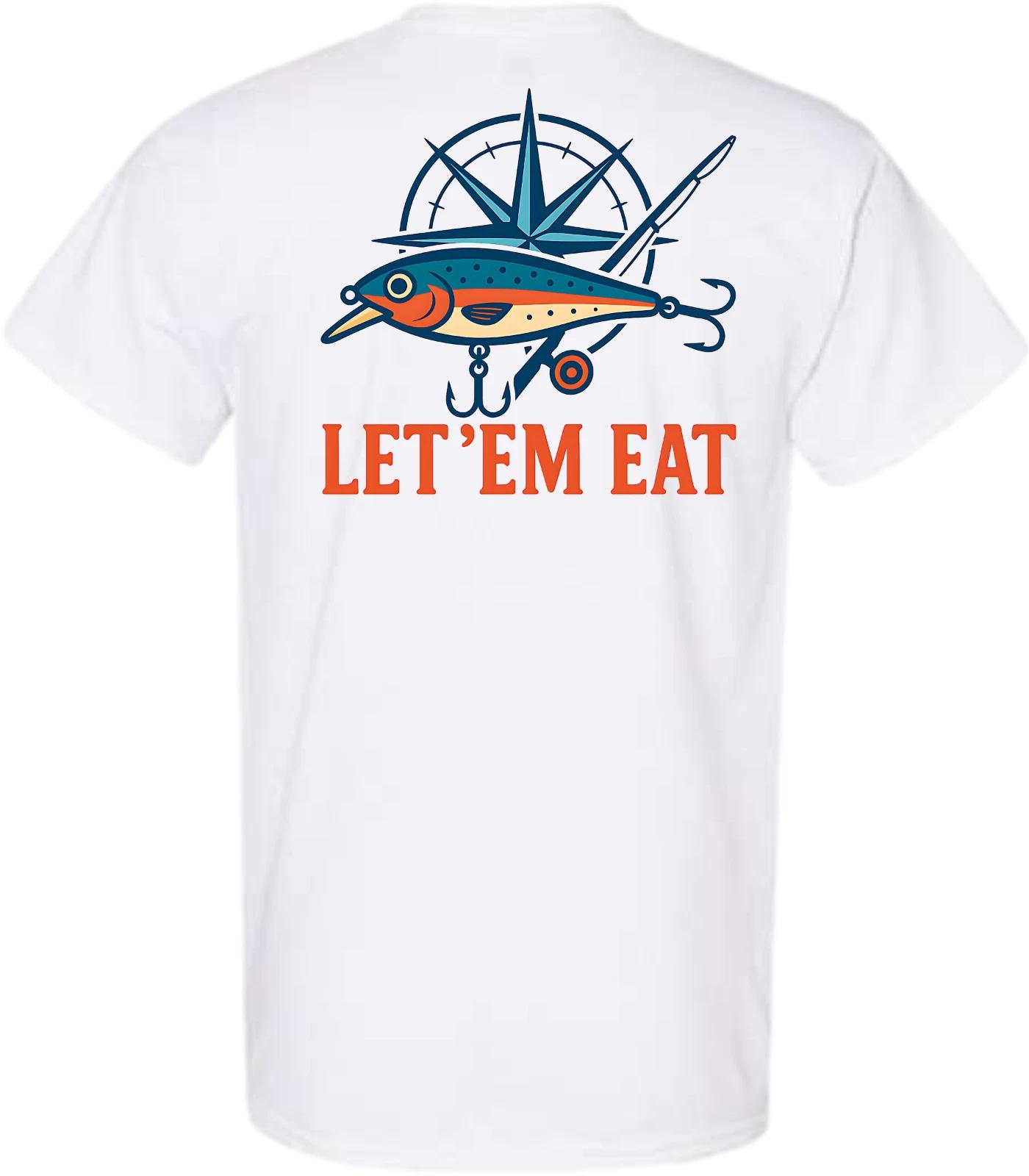 Let Em Eat Salt Water Fishing Lure Short Sleeve T-Shirt 3XL