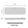 Deouxingguang Frosted Rock Texture Rectangular Ceramic Dinner Plate