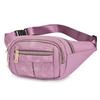 Women's Fashionable Waist Bag, Multifunctional Outdoor Waist Bag with Multiple Zipper Compartments and Adjustable Shoulder Strap