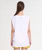 Leijibi [Set] Cool Touch Loose Fit Rash Guard Cover-Up Sleeveless + Swim Shorts Set W White