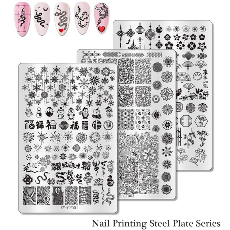 Fashion Nail Art Tool Nail Stampin Plate Offering Comfort and Styles Suitable For Both Casual And Festival Occasion