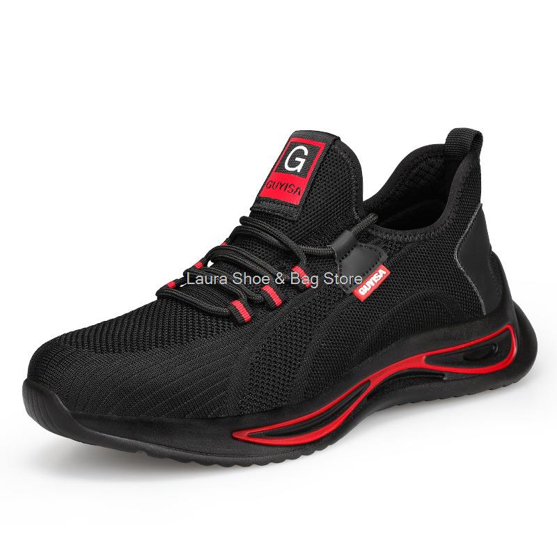 Fashion Lightweight Safety Shoes Men Steel Toe Sneaker Breathable Construction Work Shoes Male Puncture Proof Safety Boots Man Work Boot