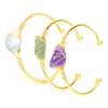 Natural Crystal Agate Rough Stone Hand-Wound Bracelet Bracelet Adjustable B14