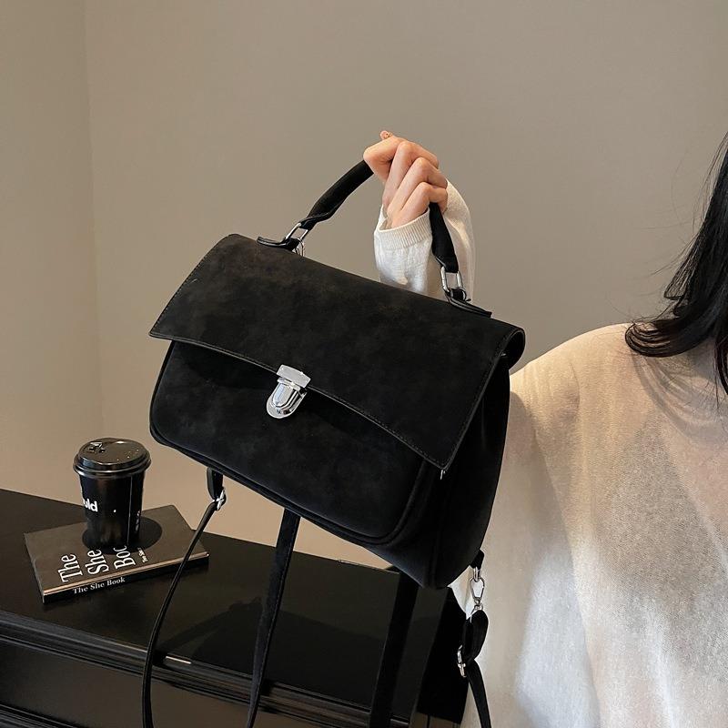 Casual Matte Briefcase Bag Female Versatile Mailman New Trendy Fashion Backpack Versatile Handbag