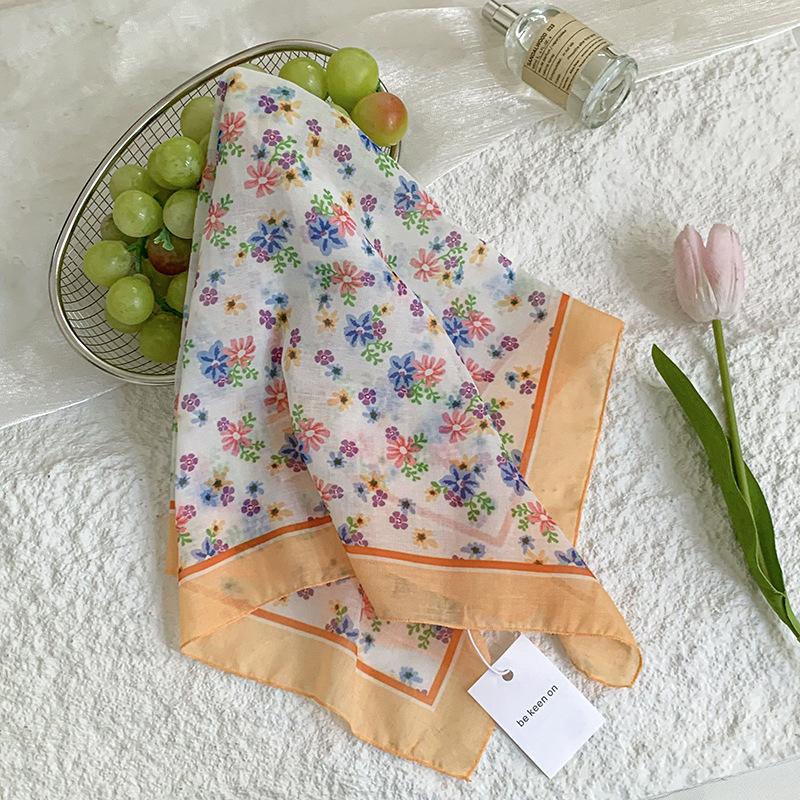 

Шелковый шарф на шею маленький квадратный шарф приятный к коже мягкий дышащий шарф для ухода за шеей в горошек с узором «кашемир» платок на голову повязка на голову лента для волос