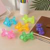 Glitter Balloon Dog Squeeze Toy, Stress Relief Transparent Dog Sensory Toy, Soft Stretchy Animal Shape Fidget Toy for Home Office Classroom