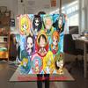 Starring the classic Japanese cartoon ONE PIECE Monkey D. Luffy blanket soft home furnishing nap decoration four seasons warm Sherpa blanket U6
