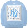 MLB New York Yankees Back Graphic Print Crewneck High Street Sweatshirt Unisex sweatshirt Blue 3AMTI0121-50BLL