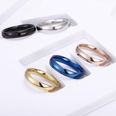 18K Real Gold Rose Gold Men and Women Couple Fingers Not Sterling Silver