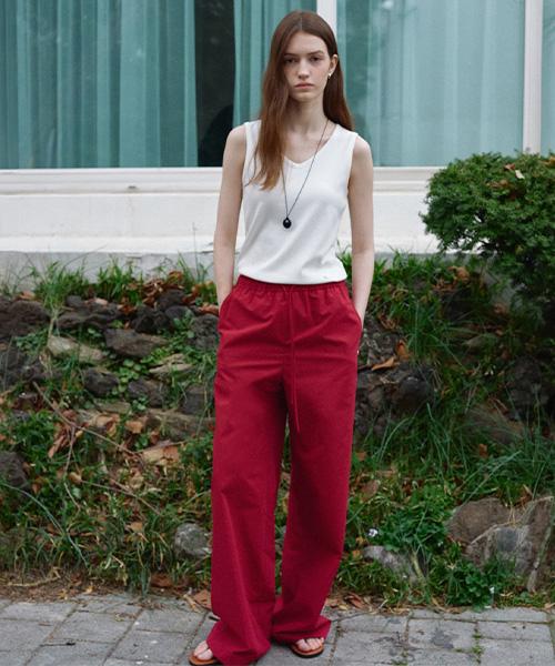 Onaenon Semi-Wide Elastic Waist Pants New6Ml604_63