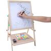 Multifunctional 2In1 Drawing Board Wooden Hanging Blackboard Double Side Blackboard  For Kids
