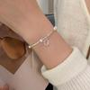 Fu Character Broken Silver Bracelet Women's Light Luxury Niche Simple Personality Versatile Design Girlfriend Bracelet Temperament Advanced Sense