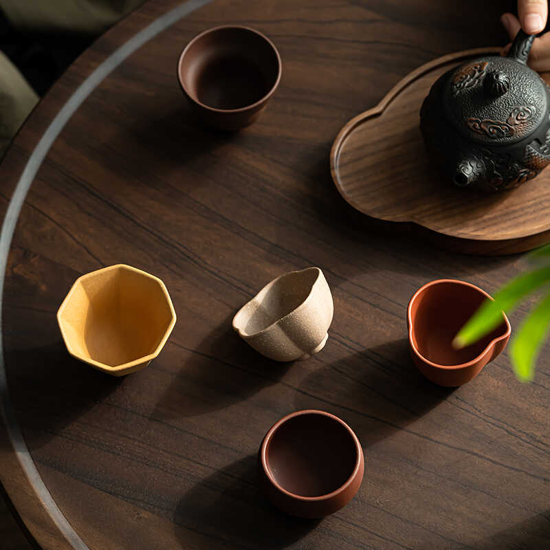 Merchandise Forbidden City Souvenir Purple Sand Wufu Cup Tea Set Tea Cup Set Business Company Gift Master Cup Tea Cup