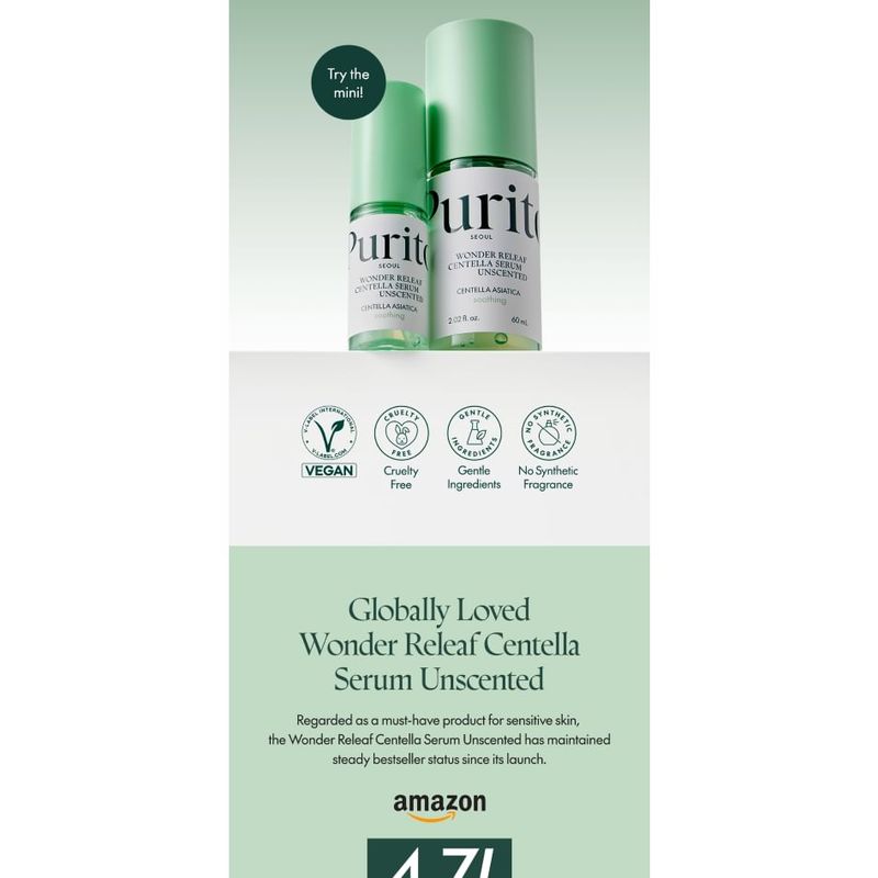 Purito SEOUL - Wonder Releaf Centella Sérum Sin Perfume Mini