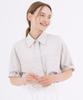A Bon Cotton Pocket Roll-Up Half Shirt Gray
