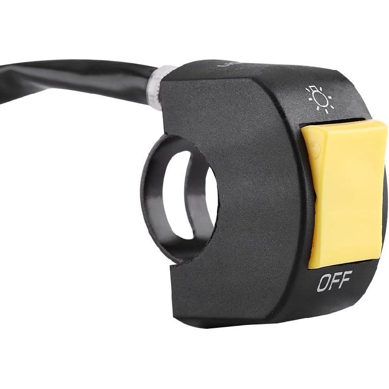 7/8inch Motorcycle Handlebar Switch Control,Universal Mount LED Headlight On/Off Switch with Button for Motorcycle Dirt Bike ATV LED Headlight Light