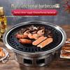Korean Indoor/Outdoor Smokeless Charcoal Barbecue Grill - Stainless Steel BBQ Stove and Rack