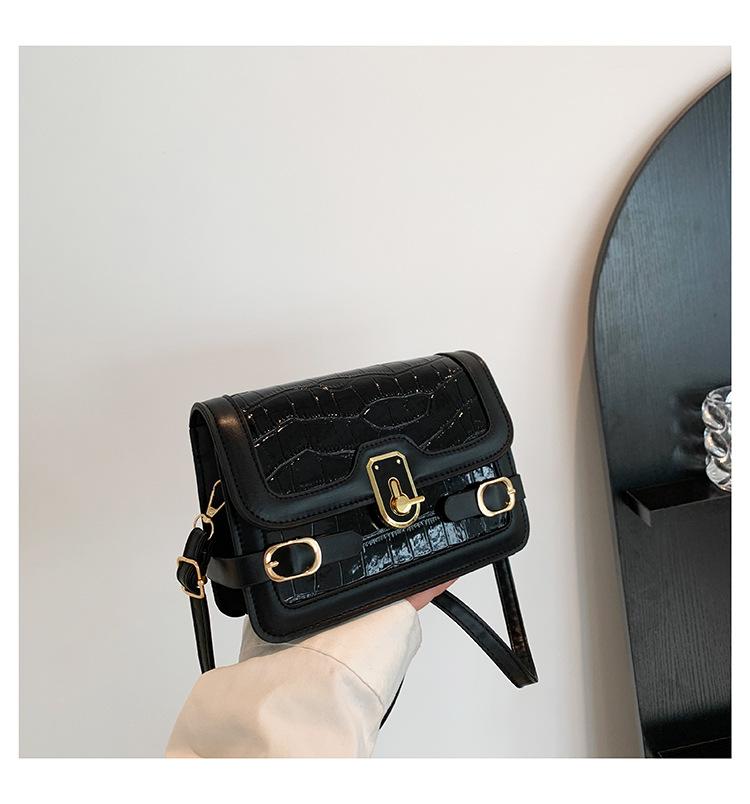 Lässige kleine Tasche Damen Frühling und Sommer 2025 neue Mode Textur Schulter Umhängetasche tragbare kleine quadratische Tasche