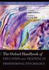 The The Oxford Handbook of Education and Training In Professional Psychology Book