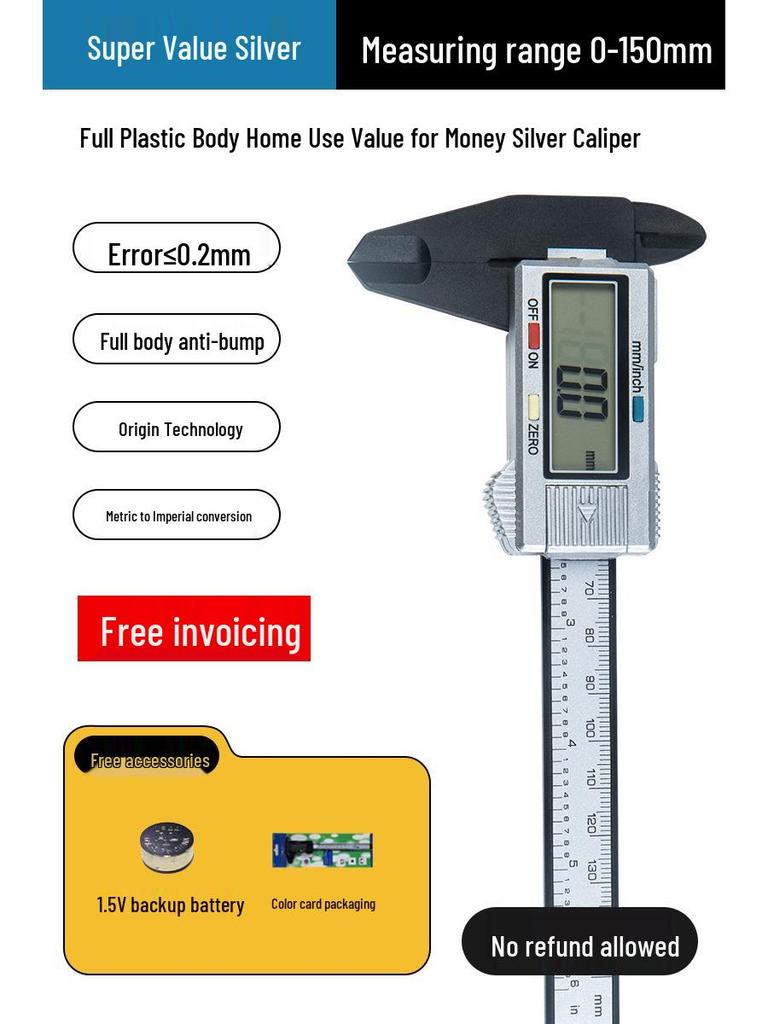 Sifeng High-Precision Digital Display Electronic Caliper for Jewelry, Antiques & Bracelets
