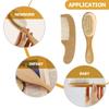 1Set Brush and Wooden Comb Set for Newborns Natural Hair Care Detangling Scalp Stimulation Gentle Shower