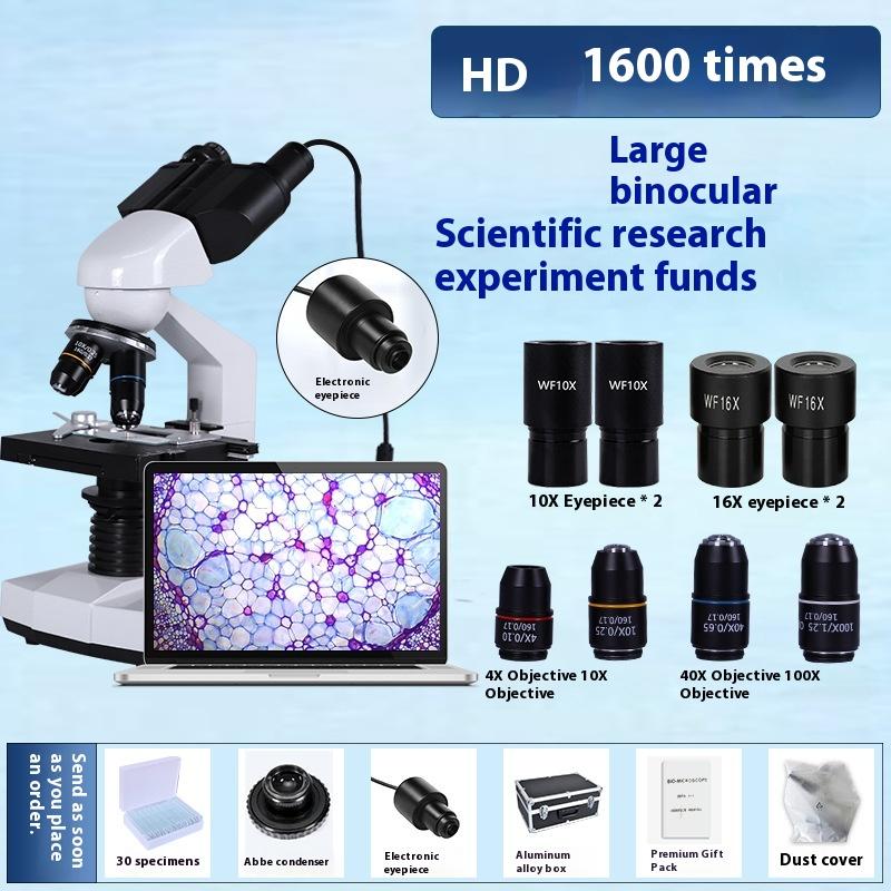 Binocular Electron Microscope Laboratory Research Microscope Maintenance Beauty Electronic Magnifying Glass