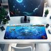 1Pc Ocean Adventure Sharks Dolphins Gaming Mouse Pad Keyboard Desk Mat Non-slip Rubber Lock Edge Waterproof Computer Mousepad for Office Home Decor Y1