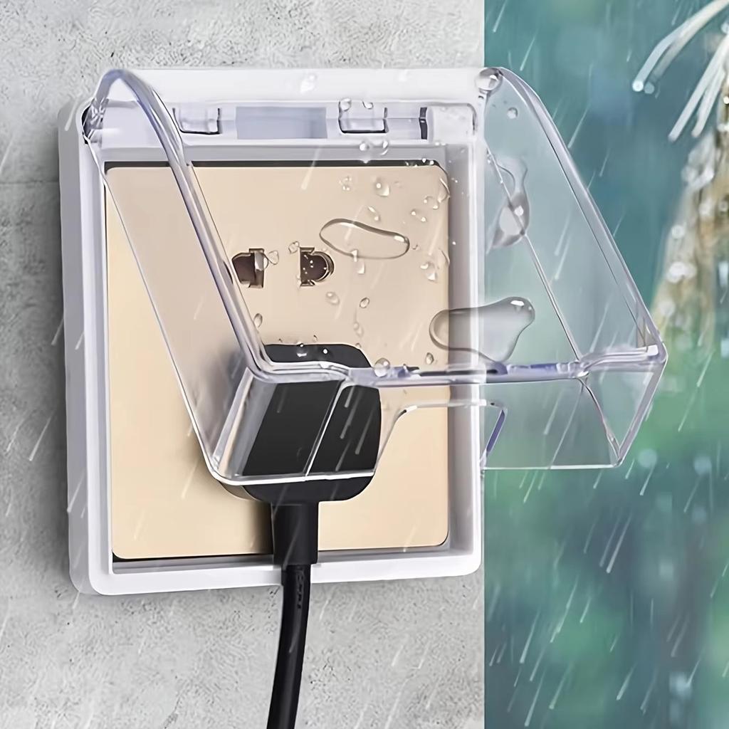 Socket Protective Cover Outdoor Waterproof Electrical Box Electric Plug Cover Bathroom Wall Switch Protection Cover