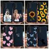 For Moto G52 Case G22 2022 Fashion Girl Flower Pattern Black Silicone Soft Phone Cover For Motorola Moto G52 G52 Cover G42 4G