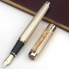 JINHAO 1200 Lusso Alta Qualità Bianco Perla Dorata Colore Drago Ufficio Business Pennino Medio Rollerball Penna Ufficio Business