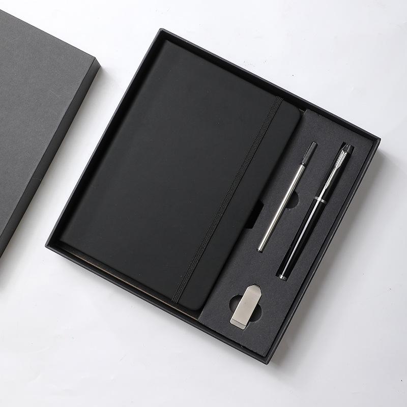 Custom Business Leather Notebook & Diary Gift Set with Logo