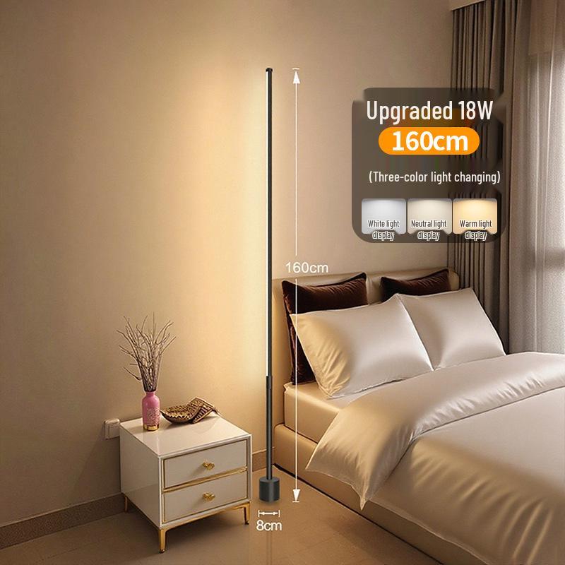 Smart LED Floor Lamp with Voice Control and Remote for Bedroom and Living Room