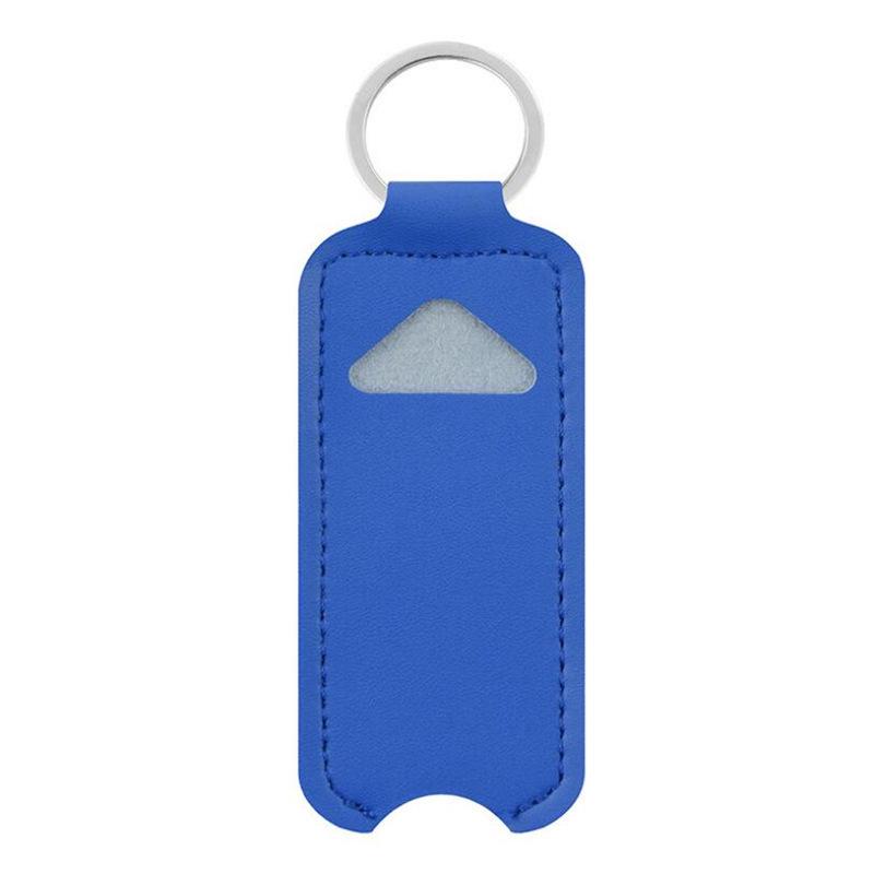 Fashionable Lipstick Keychain Holder and Cosmetic Protective Leather Case