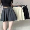 Korean-Style Summer Ballet Culottes: Women's High-Waist A-Line Wide-Leg Shorts Skirt Pants.