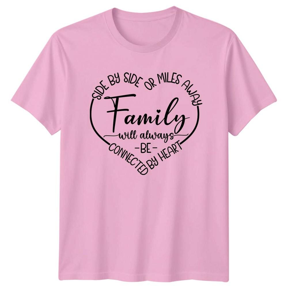 Side By Side Or Miles TShirt Long Distance Relative Family Christmas Gift