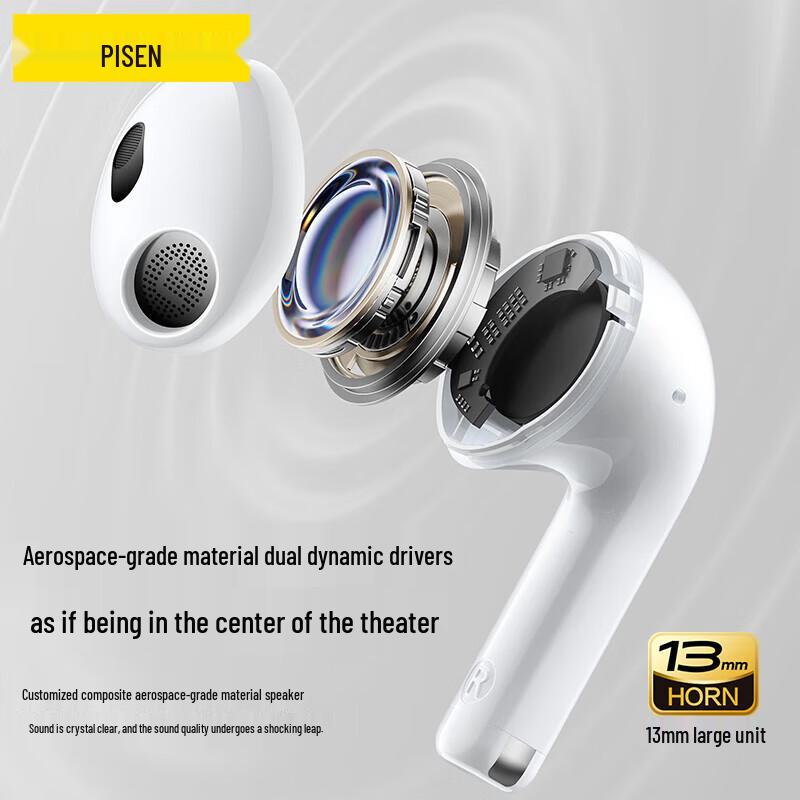 Pisen P1 Plus Semi-in-Ear Wireless Bluetooth Earbuds