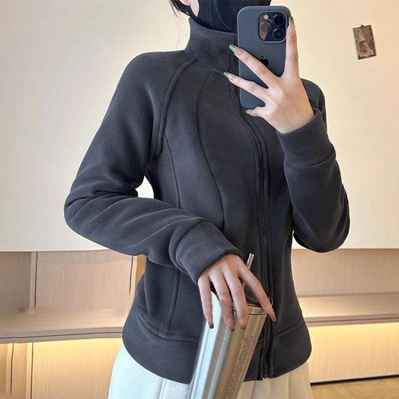 2025 Autumn Women s Slim Fit Fleece Sweatshirt Jacket - Thickened Fleece Lined Spring Autumn Style S 80-95 lbs 3189₽