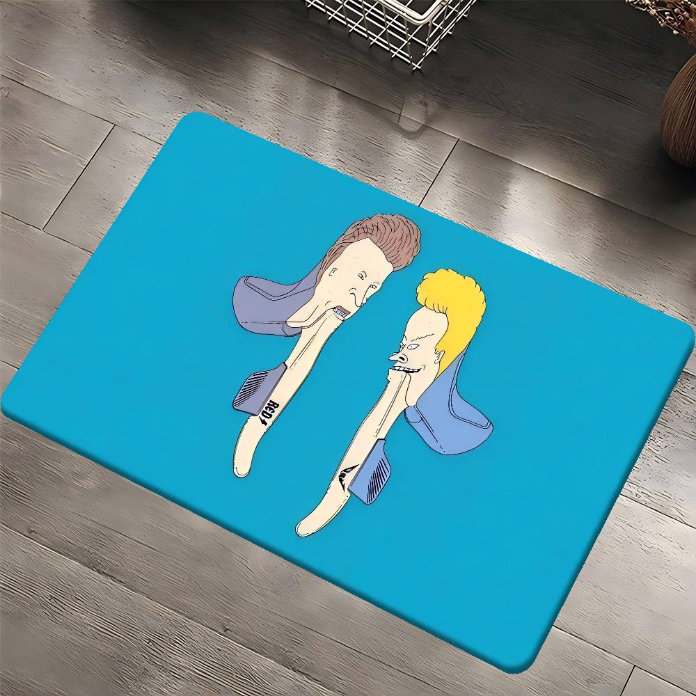 

B-Бивис и Батт-Хед Кухонный коврик Детская комната Спальня Украшение Балкон Противоскользящий придверный коврик Гостиная Альфомбра 40x60 cm