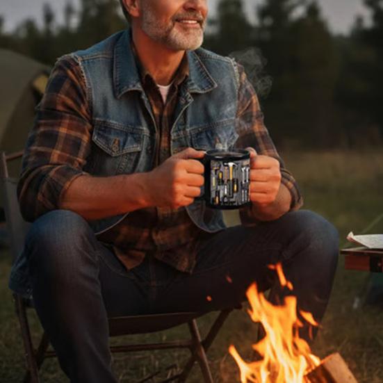 Mechanic Toolbox Ceramic Mug Large Capacity Coffee Cup Dishwasher & Microwave Safe Handcrafted Drinking