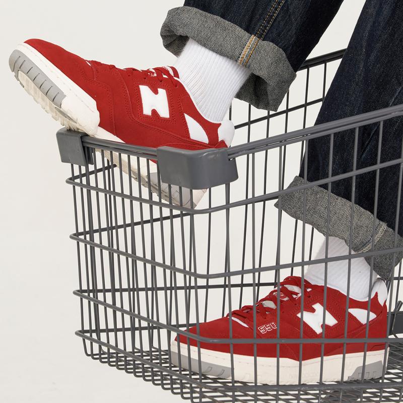 New Balance 550 Suede Pack Team Red Sneakers BB550VND