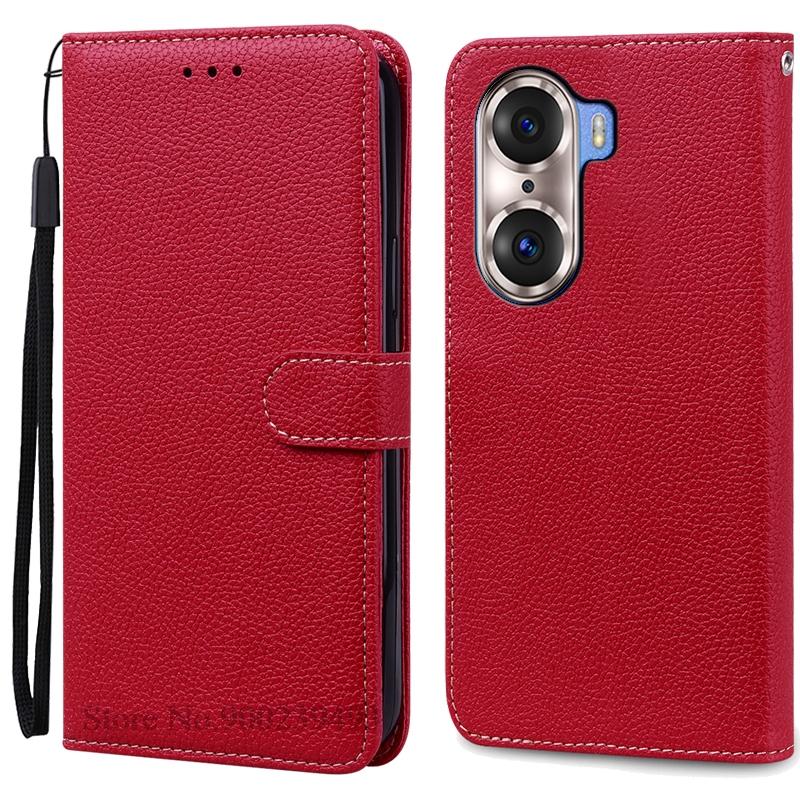 For Honor 60 Pro Case Honor 60 Case Silicone Soft Leather Flip Case For Honor 60 Pro Wallet Cover Phone Fundas Coque