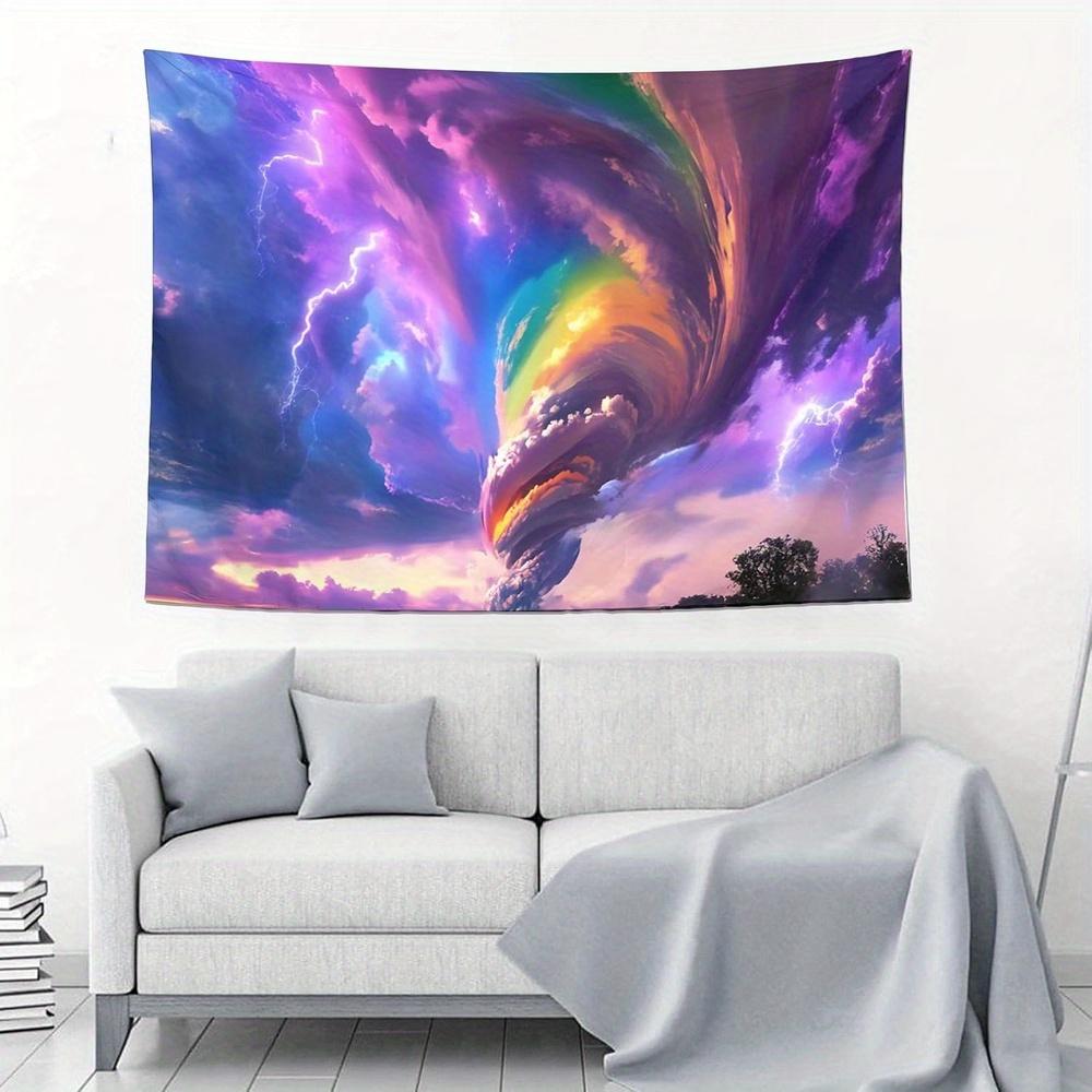 Vibrant Cosmic Vortex Tapestry Perfect for Bedrooms or Living Rooms Large Size Wall Art Create a Magical Atmosphere