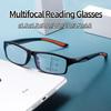 Mens Multifocal Progressive Reading Glasses Anti Blue Light Near Far HD Lens Eyewear Retro Style Diopters +1.0 To +4.0