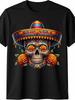 Cinco De Mayo Mexican Skull Fiesta Unisex T-Shirt Cotton