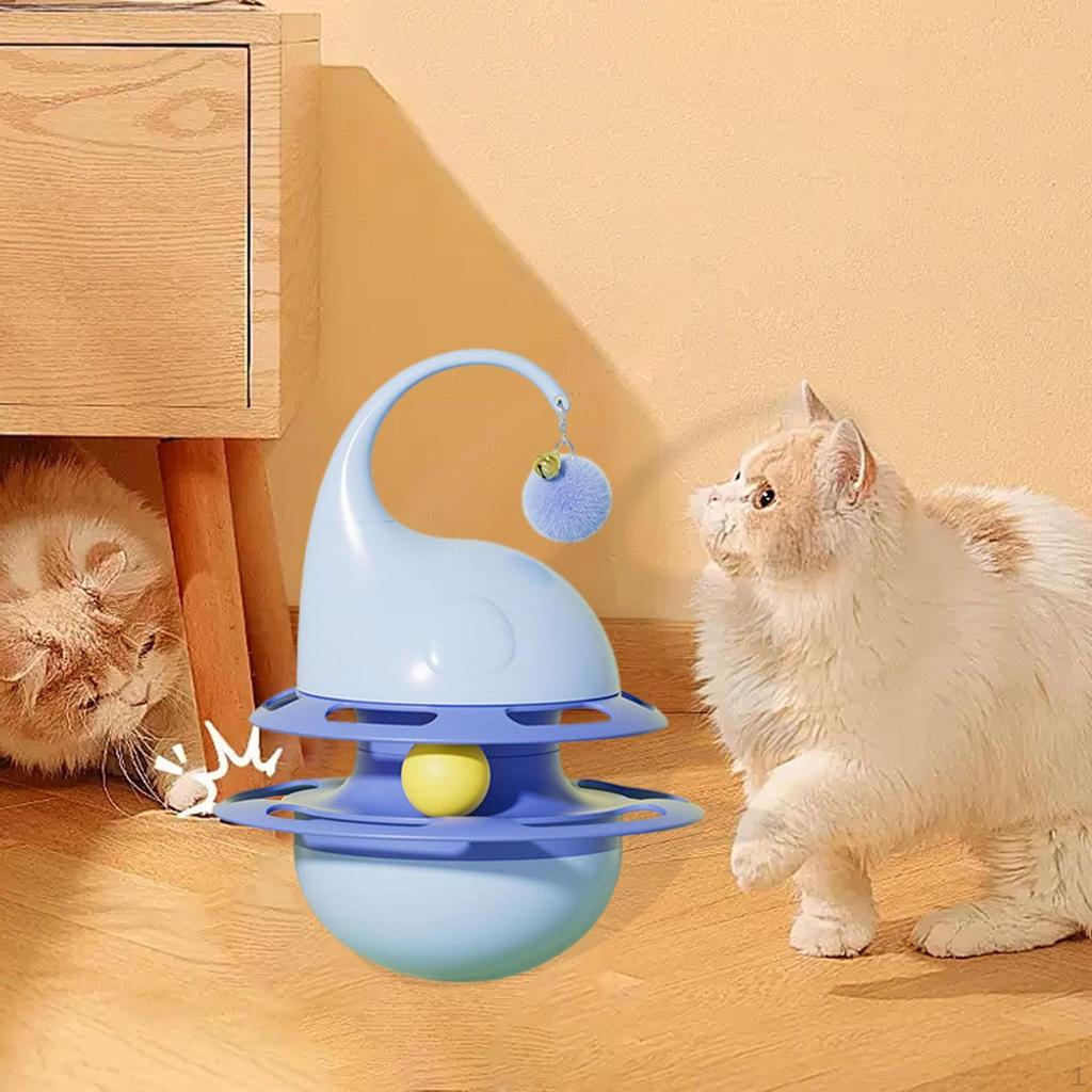 Cat Intelligence Toy Interactive Slow Food Dispensing Stable Furniture Protect Portable Unique