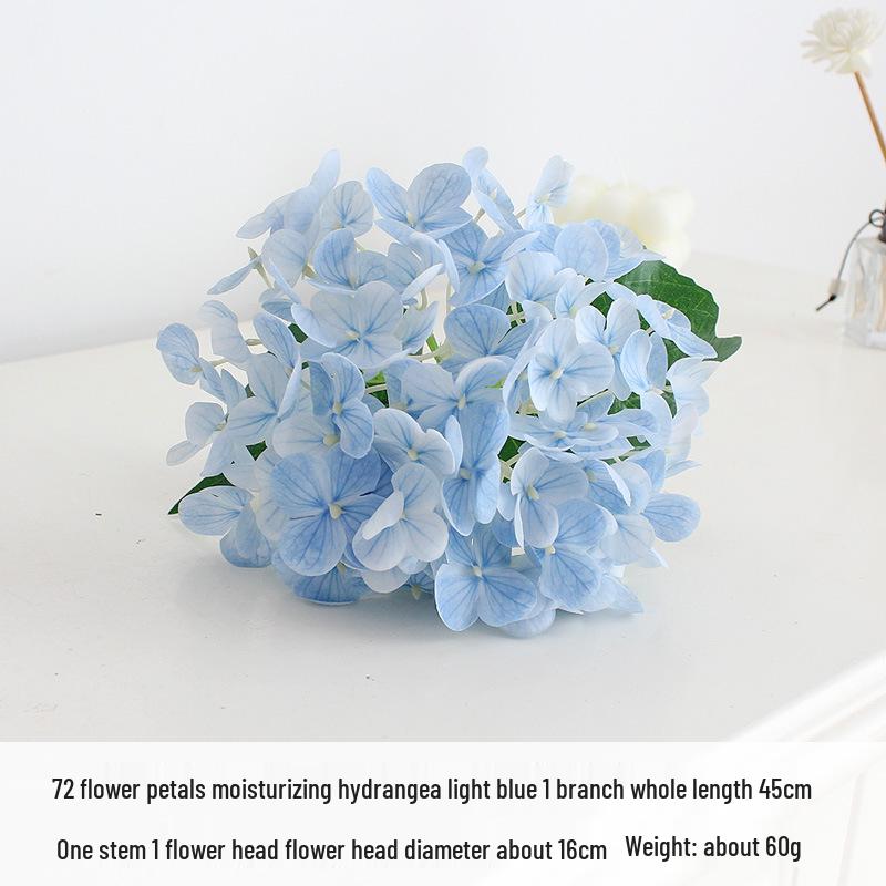 72 Blütenblätter Hortensie 3D-gedruckte künstliche Blume - Hydrierende Haptik Kunstblume für Hochzeitsdekorationen.