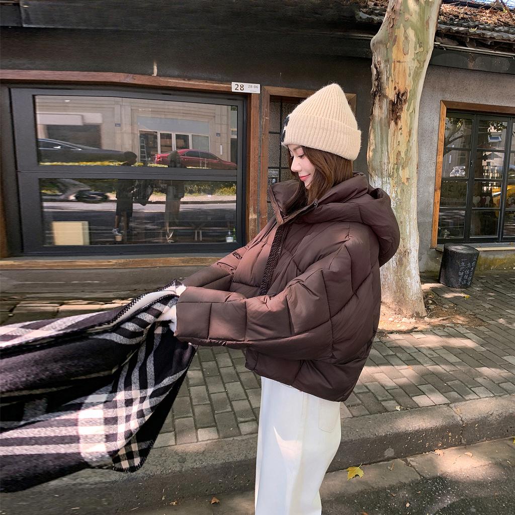 Neue kurze koreanische Version vielseitige lockere verdickte warme wattierte Jacke