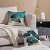 Oil Painting Floral Elegant Pillow Case  Anti-dustmite Pillowcase Invisible Zipper Silky Sofa Cushion Cover