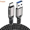 USB-C to USB-A Fast Charging Cable: 10G High-Speed Data Transfer, 3A for Mobile and External Hard Drives