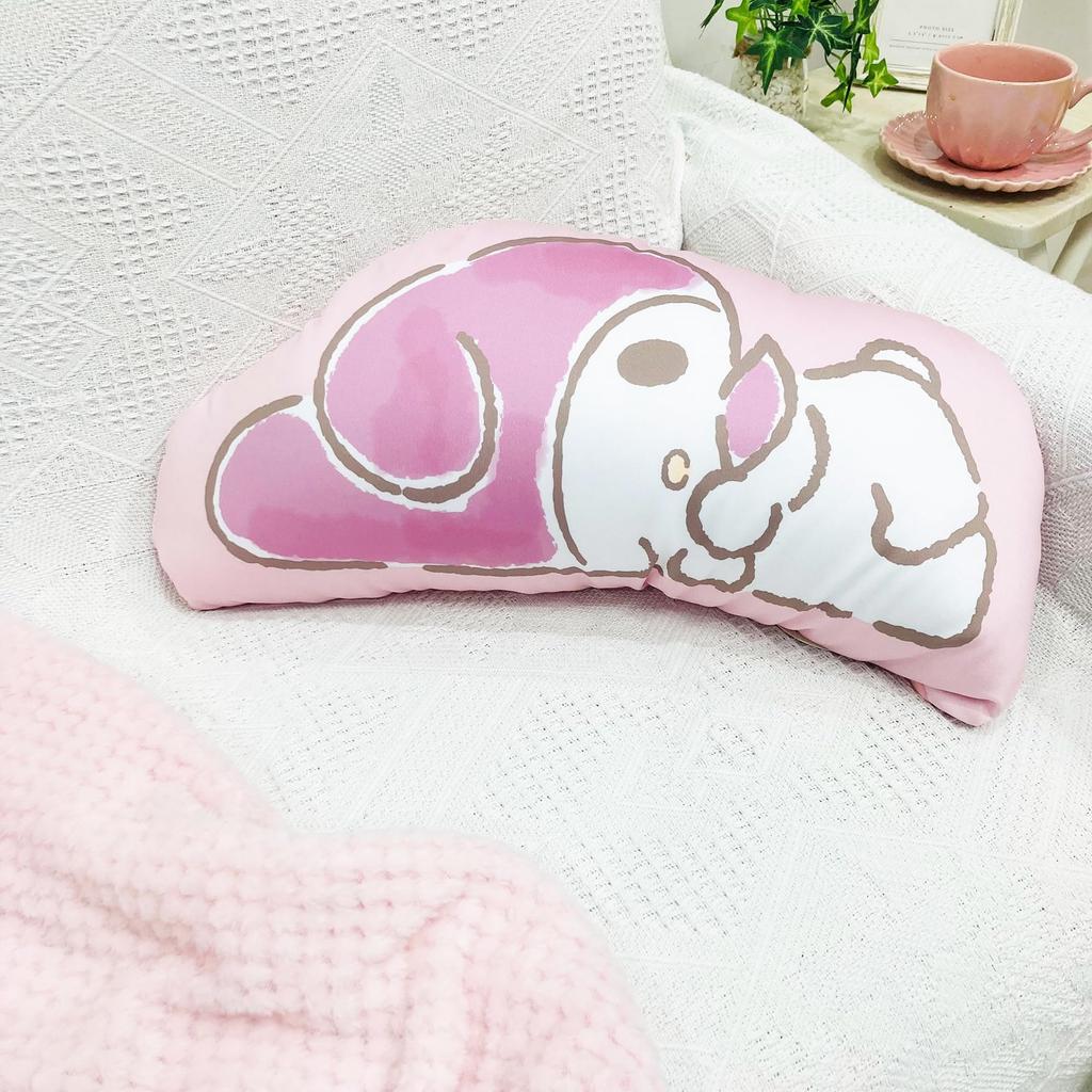 MORIPiLO Body Sanrio Characters My Melody Art Beaded Micro Plush Nap by Morishita Makura Pillow, (Dararin Cushion), Skin-Friendly Fabric, Toy, Pillow,
